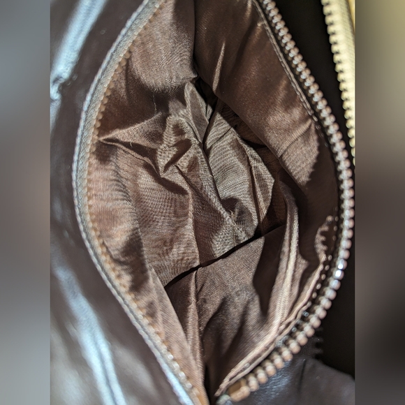 CELINE Logo Macadam Triompe Boston Bag PVC Leather Brown Gold Italy EUC COA - Picture 10 of 16